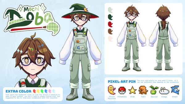 Mochi Aoba's Design Sheet